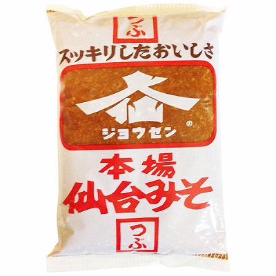 正規通販 本場仙台みそ ジョウセン 粒 イオン東北オンライン | 1Kg 味噌